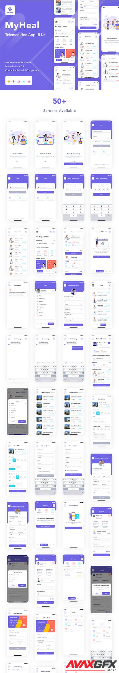 MyHeal - Telemedicine App UI Kit