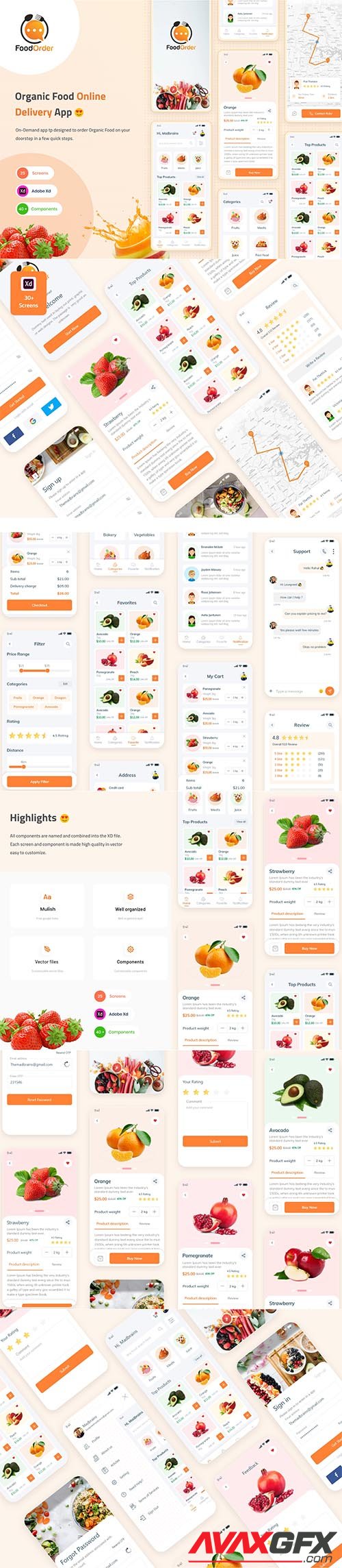 Food Order - Grocery Application UI kit