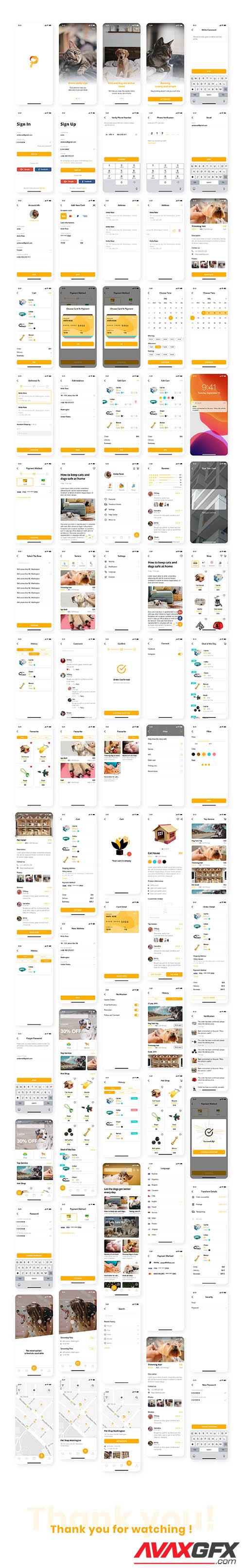 Pedoz - Pet Service App UI Kit