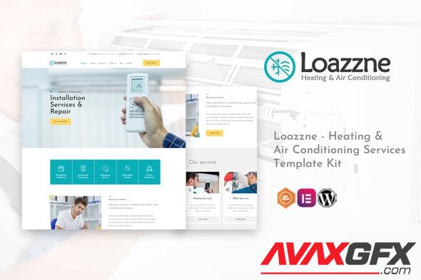 ThemeForest - Loazzne v1.0.0 - Heating & Air Conditioning Services Template Kit - 29485399