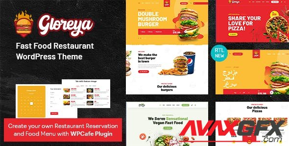ThemeForest - Restaurant Fast Food Delivery WooCommerce Theme - Gloreya v1.8 - 24951858