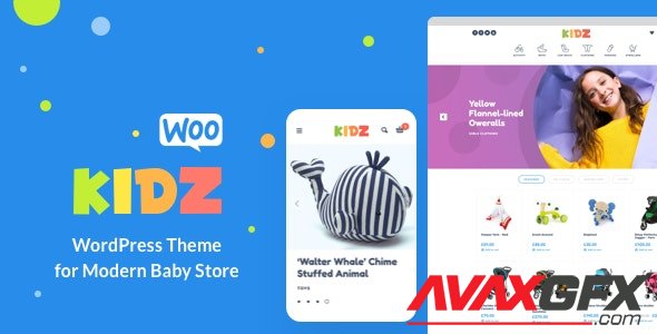 ThemeForest - KIDZ v3.1 - Baby Shop & Kids Store WordPress WooCommerce Theme - 17688768