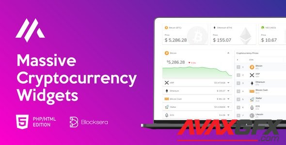 CodeCanyon - Massive Cryptocurrency Widgets v1.3.1 - PHP/HTML Edition - 23098271