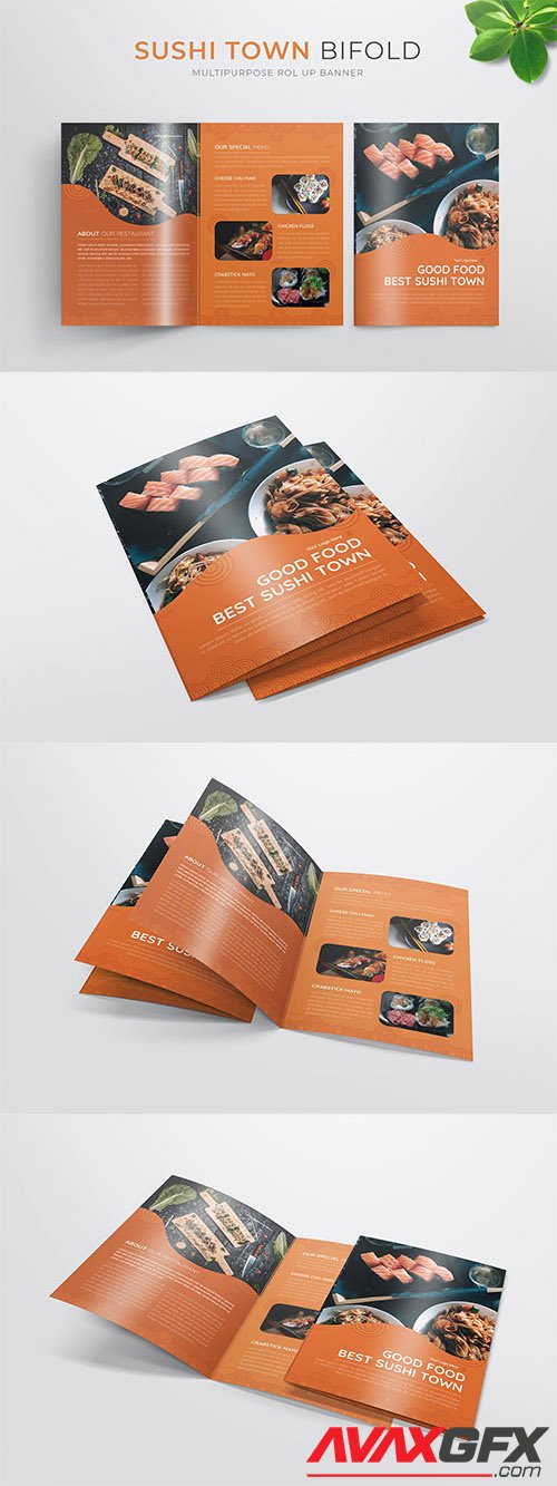 Sushi Town | Bifold Brochure