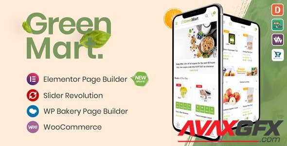 ThemeForest - GreenMart v3.0.3 - Organic & Food WooCommerce WordPress Theme - 20754270