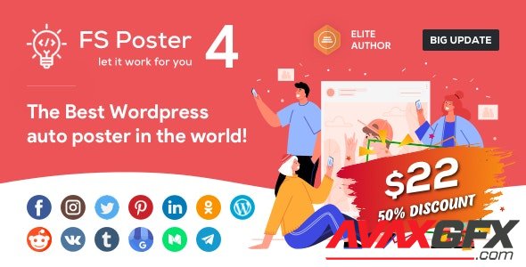 CodeCanyon - FS Poster v4.2.4 - WordPress Auto Poster Scheduler - 22192139 - NULLED