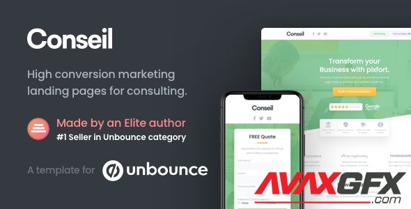 ThemeForest - Conseil v1.0 - Consulting Business Unbounce Template - 28976650