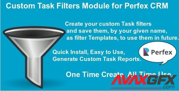 CodeCanyon - Custom Task Filters Module for Perfex CRM v1.0.1 - 27912036
