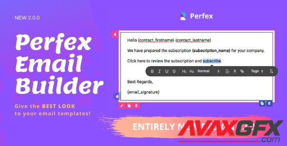 CodeCanyon - Drag and Drop Perfex CRM Email Builder v2.0.1 (Update: 12 May 20) - 25269927