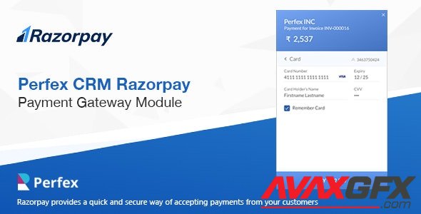 CodeCanyon - Razorpay Payment Gateway for Perfex CRM v1.0 - 24003506