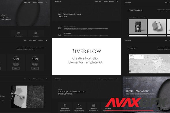 ThemeForest - Riverflow v1.0.0 - Creative Portfolio Elementor Template Kit - 29530118