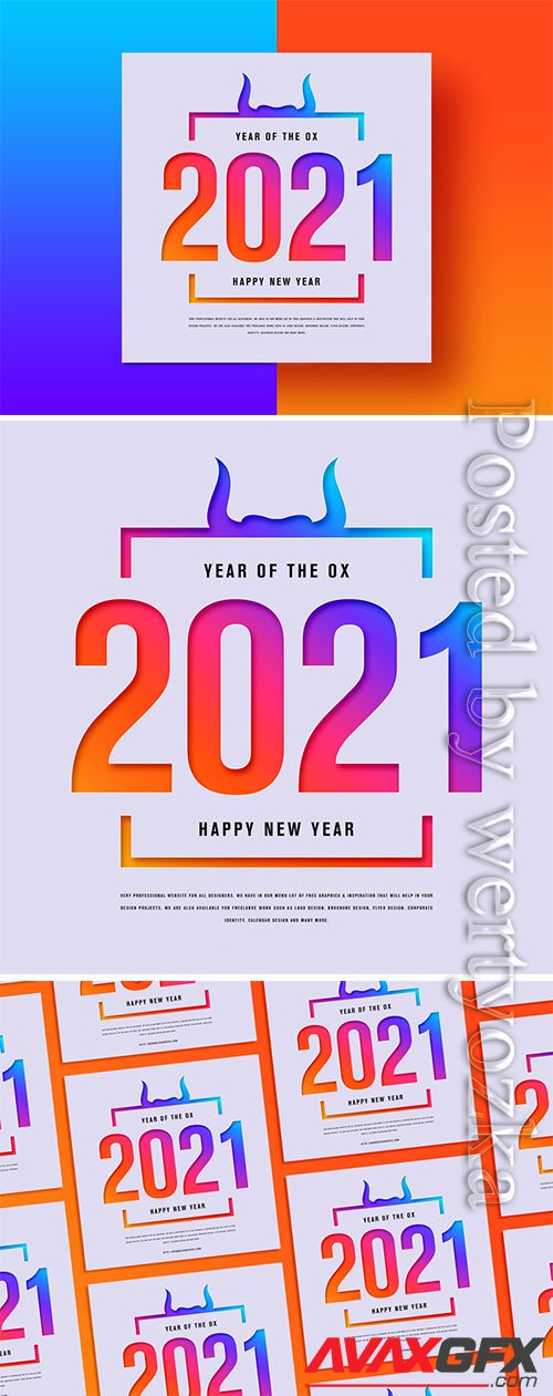 Happy New Year 2021 Banner Template