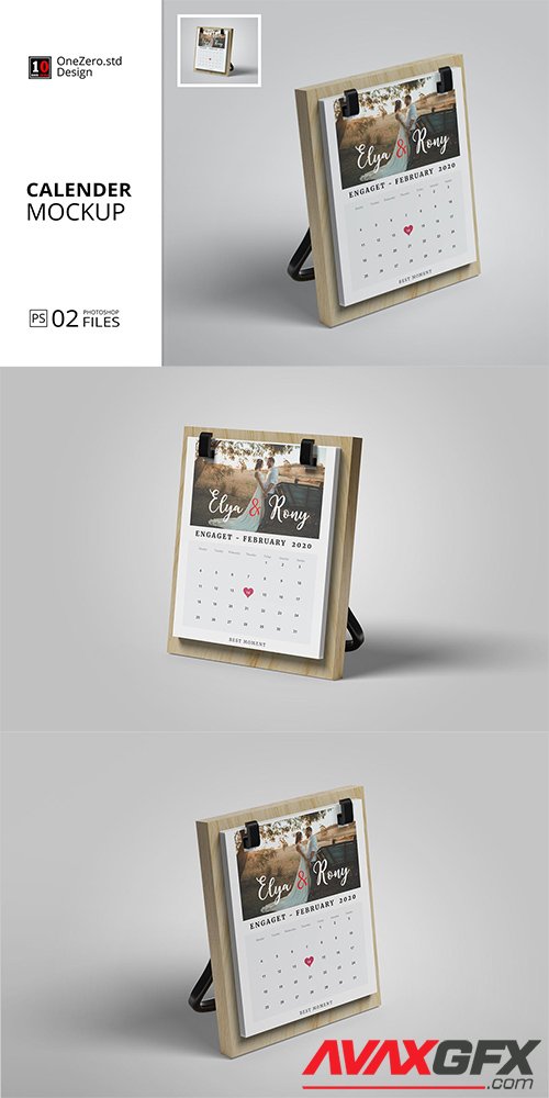 Wedding Calender Mockup