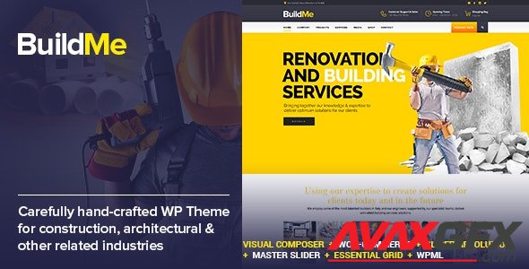 ThemeForest - BuildMe v4.5 - Construction & Architectural WP Theme - 11242771 - NULLED