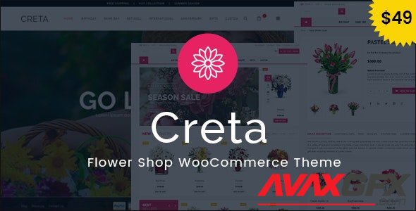 ThemeForest - Creta v5.0 - Flower Shop WooCommerce WordPress Theme - 15113785
