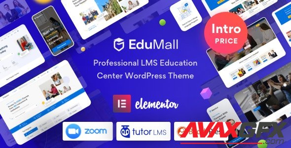 ThemeForest - EduMall v1.1.0 - Professional LMS Education Center WordPress Theme - 29240444