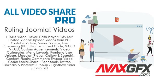 All Video Share Pro v3.6.1 - Video Gallery for Joomla