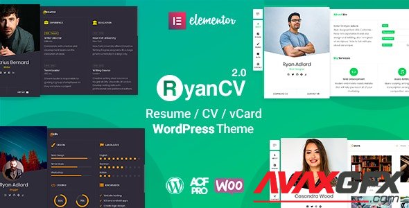 ThemeForest - RyanCV v2.0.4 - CVResume Theme - 22890097