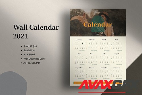 Wall Calendar 2021 7QN6V7P