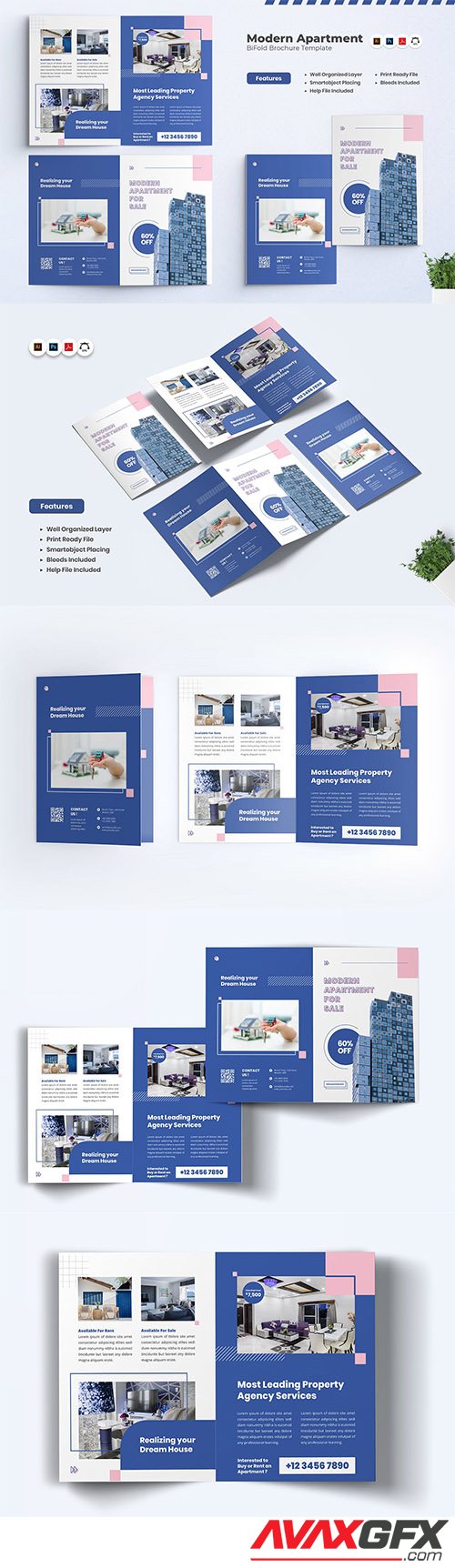 Modern Apartment Bifold Brochure