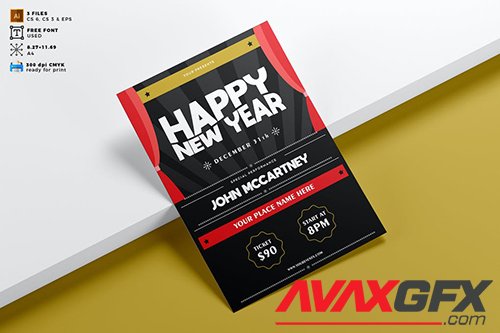 New Year Flyer Template Vol. 02