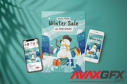 Winter Sale Promotion - Flyer Media Kit