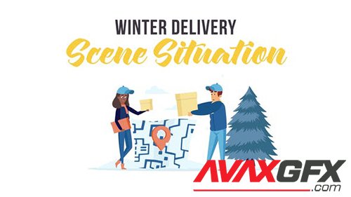 Winter delivery - Scene Situation 29247029