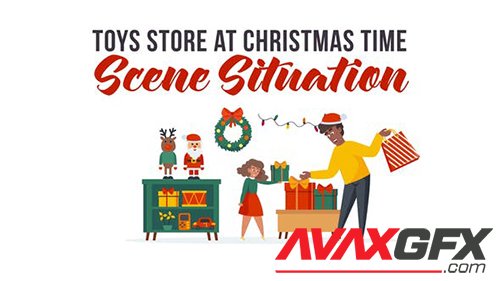 Toys store at Christmas time - Explainer Elements 29437365