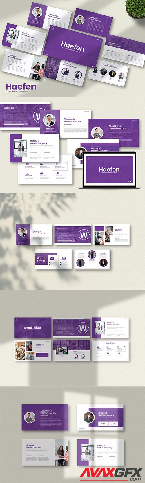 Haefen Busines Powerpoint, Keynote and Google Slides Template