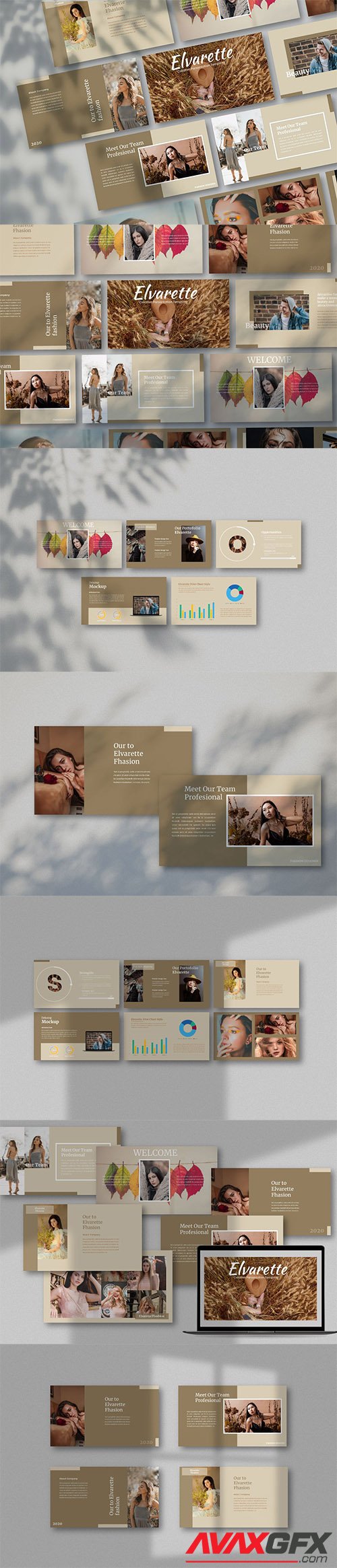 Elvarette - Creative Powerpoint, Keynote and Google Slides Template