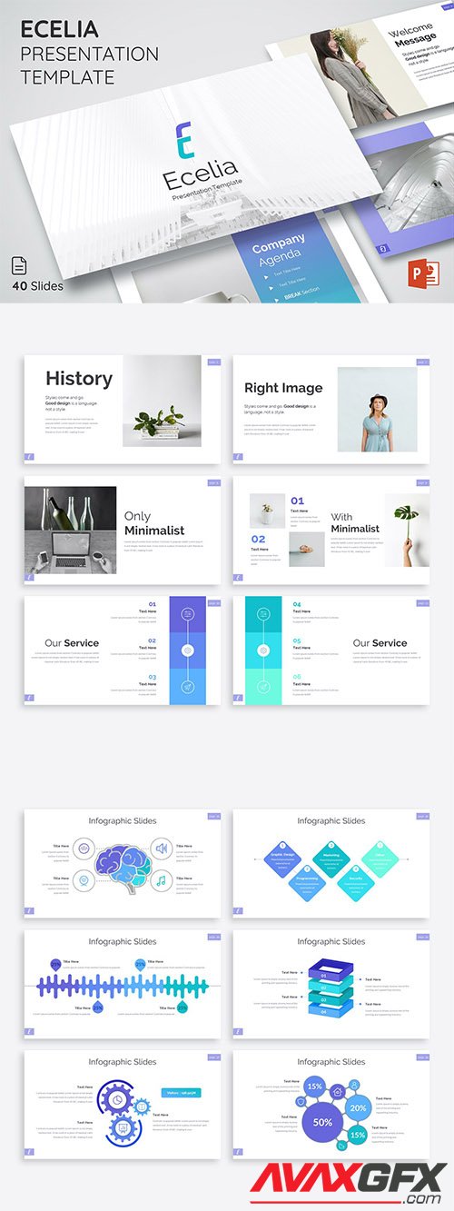 Ecelia - Powerpoint, Keynote and Google Slides Template