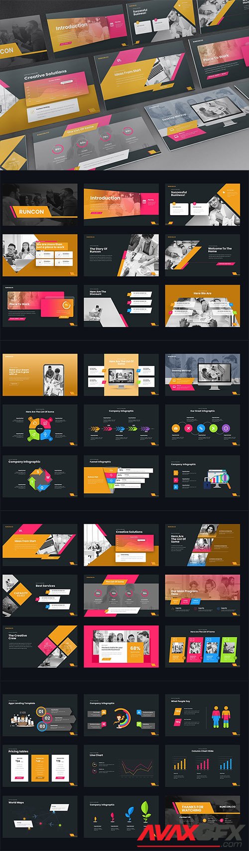 Runcon Powerpoint, Keynote and Google Slides Template