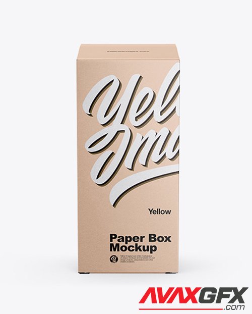 Kraft Paper Box Mockup 50674