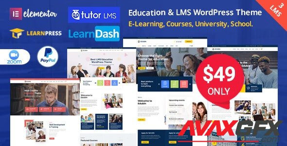 ThemeForest - Edubin v6.7.0 - Education WordPress Theme - 24037792