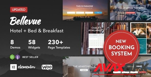 ThemeForest - Hotel + Bed and Breakfast Booking Calendar Theme | Bellevue v3.2.13