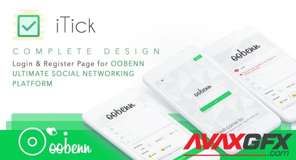 CodeCanyon - iTick v1.0.0 - Login and Register Page for oobenn - 26033480