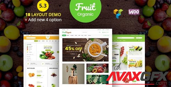 ThemeForest - Food Fruit v5.3.0 - Organic Farm, Natural RTL Responsive WooCommerce WordPress Theme - 19858481