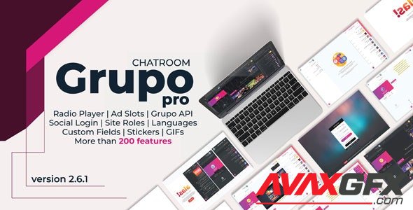 CodeCanyon - Grupo Chat Pro v2.6.1 - Chat room & Private Chat - 25263116 - NULLED
