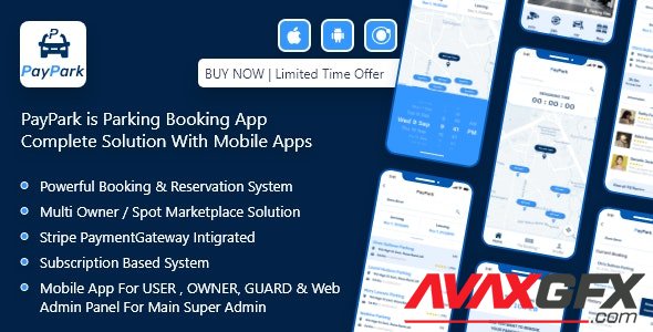 CodeCanyon - PayPark v1.0 - Ultimate Parking Management System with mobile apps and admin panel - 27076810