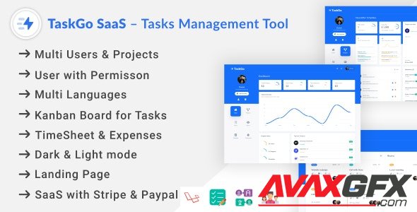 CodeCanyon - TaskGo SaaS v2.1.0 - Tasks Management Tool - 27761230 - NULLED