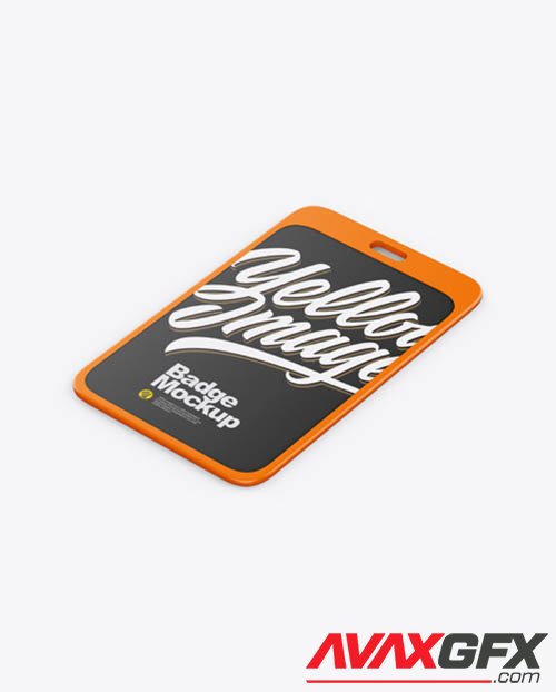 Matte Badge Holder Mockup 51474