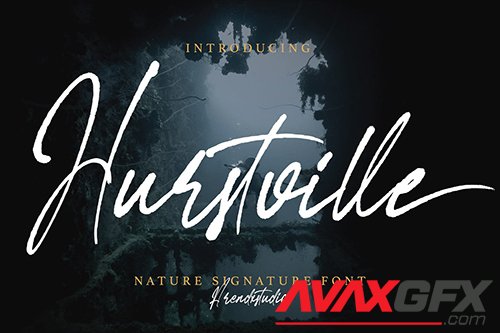 Hurstville - Brush Signature Font