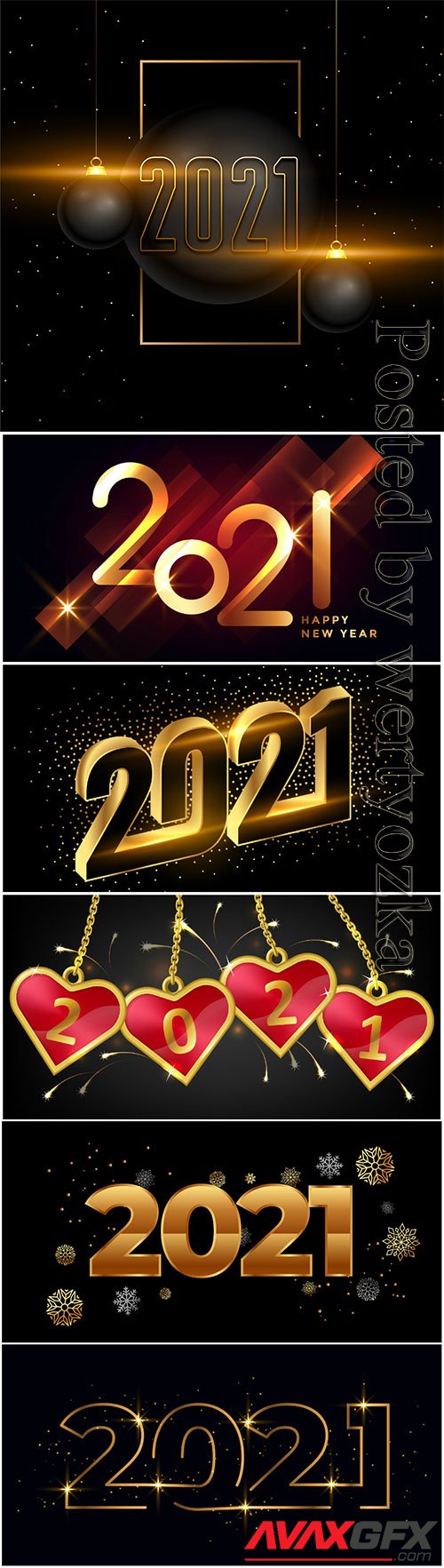 Happy new year luxury golden elegant text