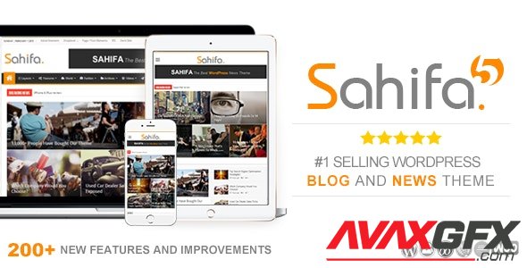 ThemeForest - Sahifa v5.7.4 - Responsive WordPress News / Magazine / Blog Theme - 2819356