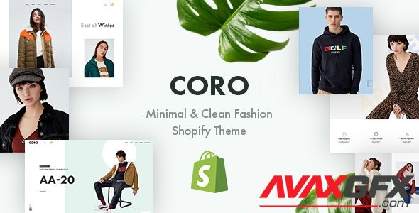 ThemeForest - CORO v1.0 - Minimal & Clean Fashion Shopify Theme - 23205783