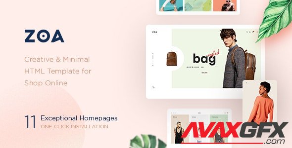 ThemeForest - Zoa - Minimalist HTML Template - 22999082