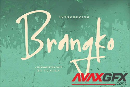 Brangko | A Handwritten Font