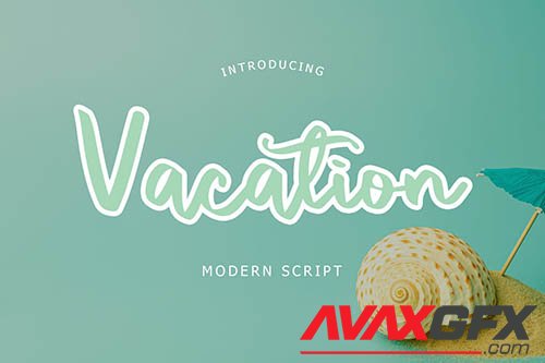 Vacation Modern Script Font