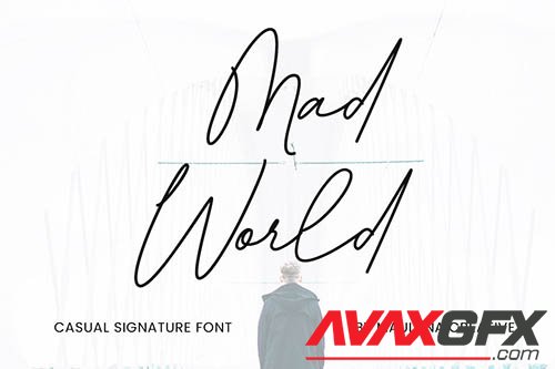 Mad World Casual Signature Font