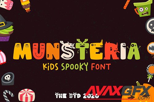 Munsteria - Kids Funny Monster Font